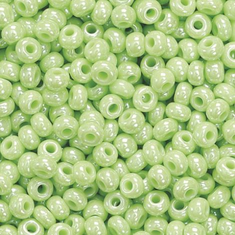 Koraliki szklane Knorr Prandell 2.5mm, Limonkowe perłowe
