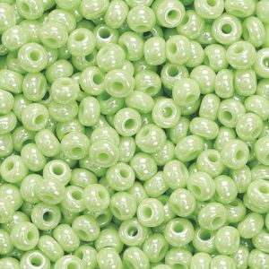 Koraliki szklane Knorr Prandell 2.5mm, Limonkowe perłowe