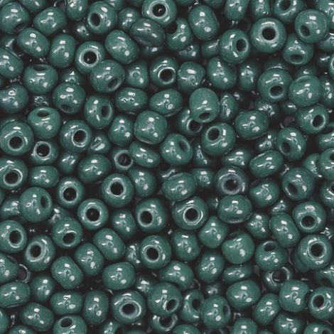 Koraliki szklane Knorr Prandell 2.5mm, Zielone ciemne