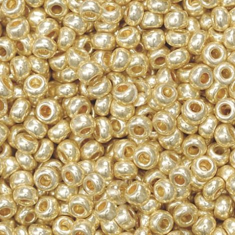 Koraliki szklane Knorr Prandell 2.5mm, Złote metaliczne