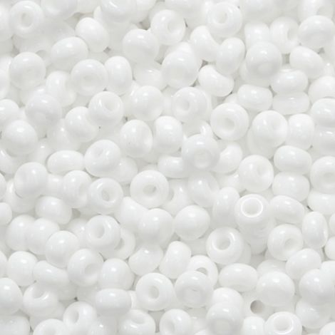 Koraliki szklane Knorr Prandell 2.5mm, Białe