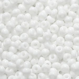 Koraliki szklane Knorr Prandell 2.5mm, Białe