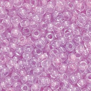 Koraliki szklane Knorr Prandell 2.5mm, Fioletowe jasne transparentne