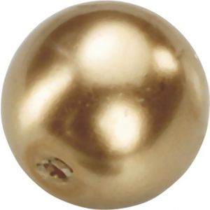 Perełki szklane DAS 4mm, Brązowe jasne