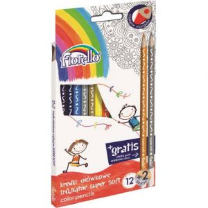 Kredki ołówkowe Fiorello Super Soft, 14 kolorów