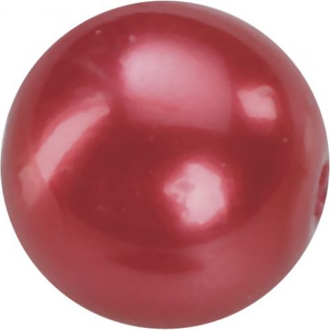 Perełki szklane DAS 6mm, Czerwone