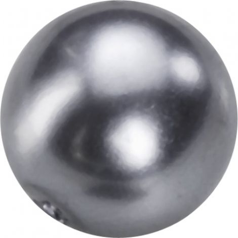 Perełki szklane DAS 6mm, Grafitowe