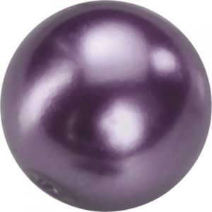 Perełki szklane DAS 6mm, Fioletowe
