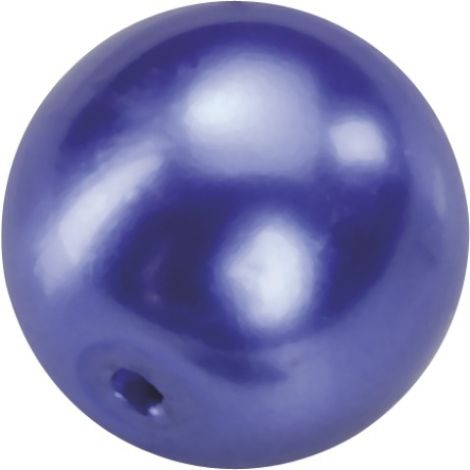 Perełki szklane DAS 6mm, Niebieskie