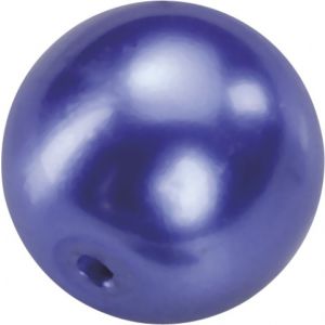 Perełki szklane DAS 6mm, Niebieskie
