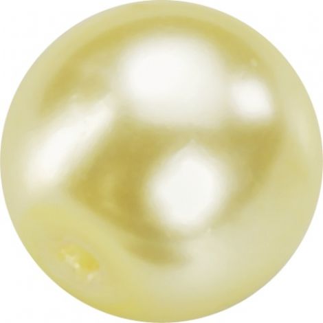 Perełki szklane DAS 6mm, Kremowe