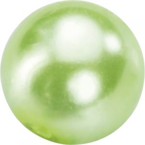 Perełki szklane DAS 6mm, Zielone jasne