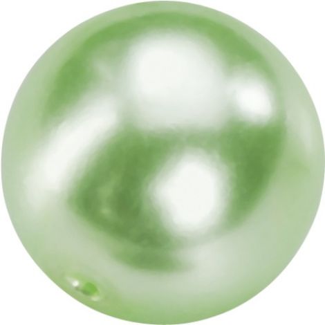 Perełki szklane DAS 6mm, Limonkowe