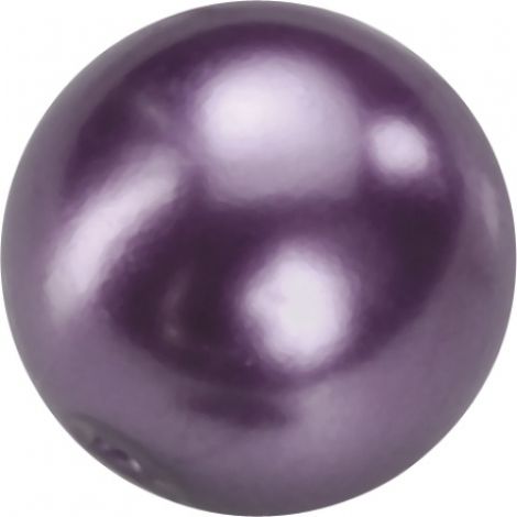 Perełki szklane DAS 8mm, Fioletowe