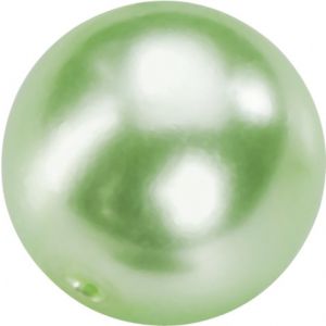 Perełki szklane DAS 8mm, Limonkowe