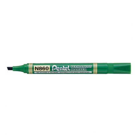 Marker Pentel ze ściętą końcówką, Zielony - 3