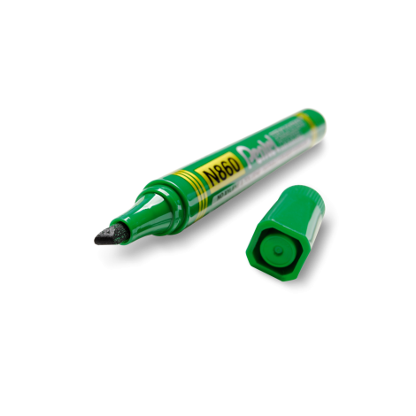 Marker Pentel ze ściętą końcówką, Zielony - 5