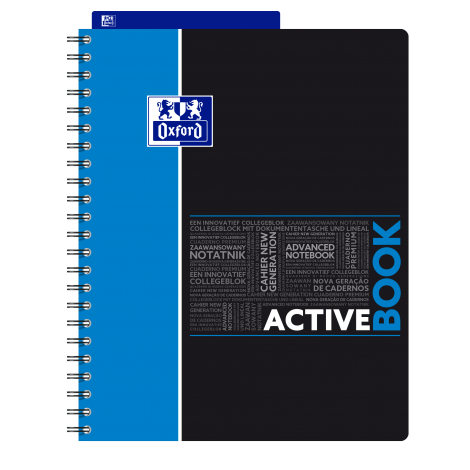 Kołonotatnik Oxford Student Activebook A4/80 kratka - 2