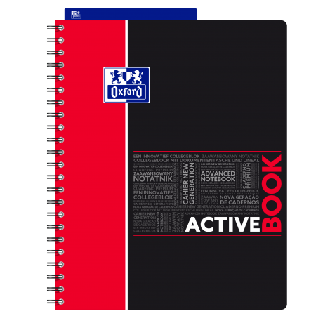 Kołonotatnik Oxford Student Activebook A4/80 kratka - 4