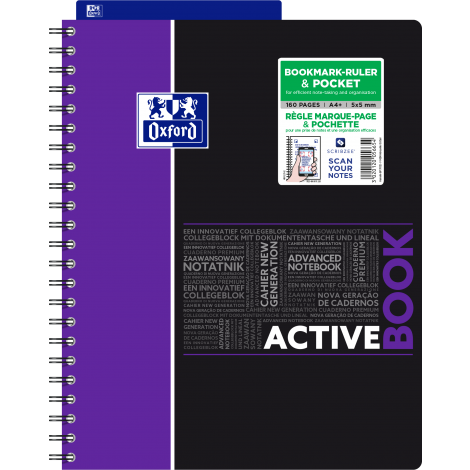 Kołonotatnik Oxford Student Activebook A4/80 kratka - 6