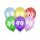 Balony 70th Birthday, 30 cm, Metallic Mix, 6 sztuk