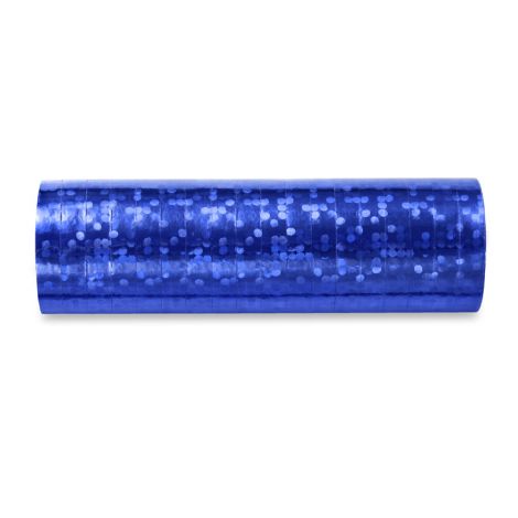 Serpentyny holograficzne, niebieskie, 3,8 m, 18 sztuk