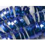Serpentyny holograficzne, niebieskie, 3,8 m, 18 sztuk - 3