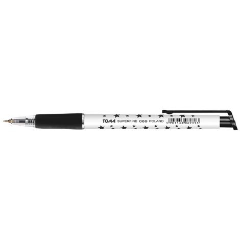 Długopis Toma Superfine automatyczny 0.5mm Czarny