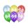 Balony 50th Birthday, 30 cm, Metallic Mix, 6 sztuk