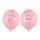 Balony Miś - mam już roczek, 30 cm, Pastel Pink, 6 sztuk
