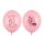 Balony Trampek - Number 1, 30cm, Pastel Pink, 6 sztuk
