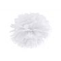 Pompon bibułowy, biały, 35 cm - 2