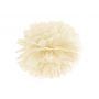 Pompon bibułowy, kremowy, 25 cm - 2