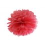 Pompon bibułowy, czerwony, 25 cm - 2