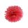 Pompon bibułowy, czerwony, 25 cm