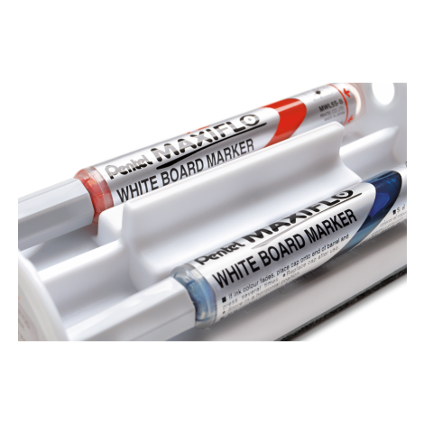 Zestaw 4 markerów do tablic Pentel Maxiflo z tłoczkiem i gąbką - 2