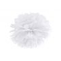 Pompon bibułowy, biały, 25 cm - 2