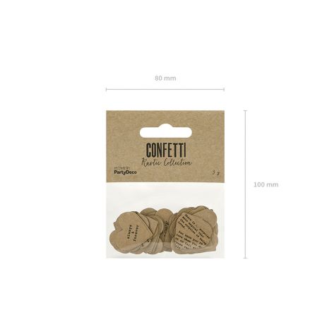 Konfetti PartyDeco Serca, 3g, Mix - 3