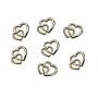 Aplikacje PartyDeco Serduszka złote 10mm, 25szt - 4