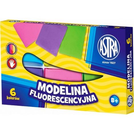 Modelina Astra fluorescencyjna, 6 kolorów