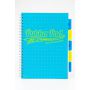 Kołozeszyt Pukka Pad Neon Dots Project Book A4/100/80g kratka, niebieski - 3