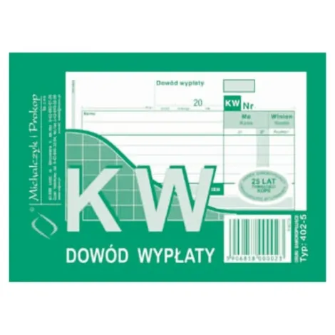 Druk MiP Dowód Wypłaty A6/80