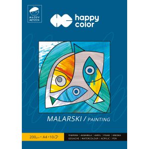 Blok malarski Happy Color Młody Artysta A4/10/200g