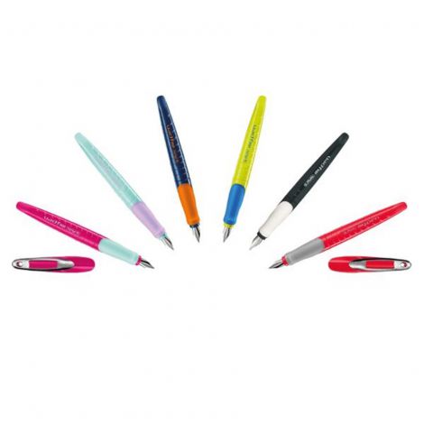 Pióro wieczne Herlitz My Pen dla praworęcznych, Limonkowo-niebieskie - 2