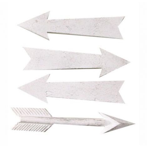 Ozdoby żywiczne ScrapBerry's Melissa Frances Arrows, 4szt