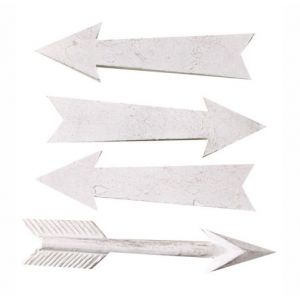 Ozdoby żywiczne ScrapBerry's Melissa Frances Arrows, 4szt