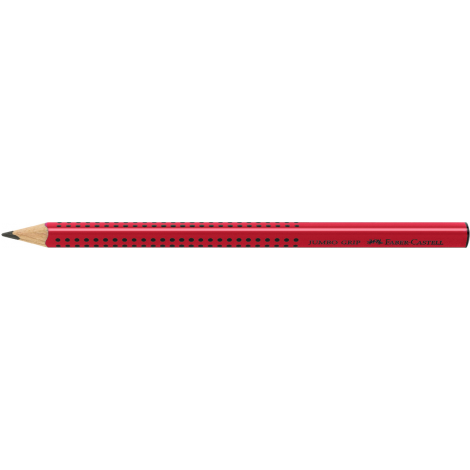 Ołówek Faber-Castell Jumbo Grip, B, czerwony