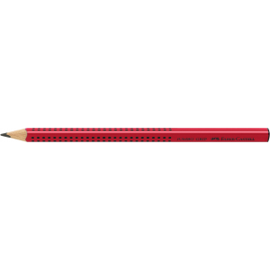 Ołówek Faber-Castell Jumbo Grip, B, czerwony