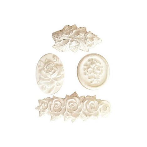 Kwiatki epoksydowe Prima Marketing Victorian Flowers, 4szt