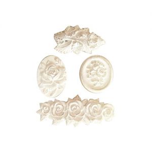 Kwiatki epoksydowe Prima Marketing Victorian Flowers, 4szt
